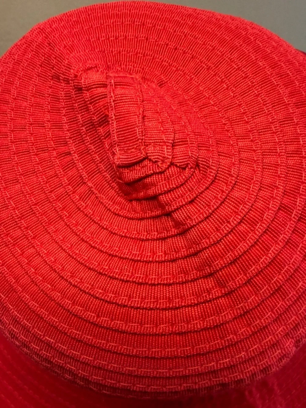Women’s Packable Red Wide Brim Sun Hat One Size